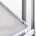 Zelsius Hohlkammerstegplatte 4 mm | 121 x 60,5 x 0,4 cm | Gewächshausplatte | Doppelstegplatte für Gewächshaus, Garten Treibhaus | Gewächshaus Ersatzplatte #1 - Thumbnail 5