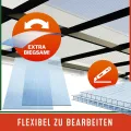 GARDEBRUK® 14x Doppelstegplatten 4mm Zuschneidbar 121x60,5cm Polycarbonat 10,3m² UV-beständig Klar Hohlkammerplatten Gewächshaus Platten Stegplatten - Thumbnail 5