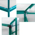 Alu Gewächshaus Frühbeet Gartenhaus Treibhaus "Den Haag" 7 m² mit 4 Dachfenster - Thumbnail 7