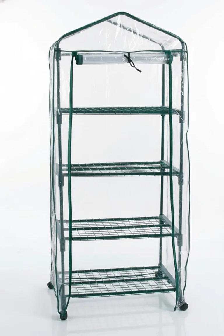 Biotop B2092 Gewächshaus 4 Etagen, 68 x 49 x 156 cm, transparent – Bild 2