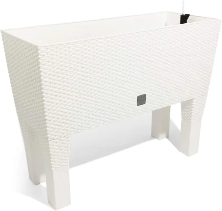 Prosperplast Blumenkasten Rato Case High inkl. Bewässerung und abnehmbaren Beinen, Anthrazit, 25 x 60 x 46 cm, ideal für Innen- & Außenbereich – Bild 6