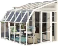 RION Anlehngewächshaus • Sun Room 45 • Kunststoff weiß • 8,31m² - Thumbnail 4