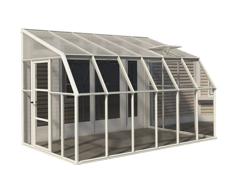 Canopia by Palram RION Gewächshaus Treibhaus Treibhaus Treibhaus Pflanzenhaus Wintergarten Sun Room 46" // 384x258x266cm // mit Dachfenster – Bild 1