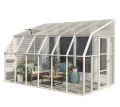 Canopia by Palram RION Gewächshaus Treibhaus Treibhaus Treibhaus Pflanzenhaus Wintergarten Sun Room 46" // 384x258x266cm // mit Dachfenster - Thumbnail 3