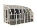 Canopia by Palram RION Gewächshaus Treibhaus Treibhaus Treibhaus Pflanzenhaus Wintergarten Sun Room 46" // 384x258x266cm // mit Dachfenster - Thumbnail 1