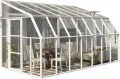 RION Anlehngewächshaus • Sun Room 47 • Kunststoff weiß • 11,51m² - Thumbnail 2