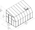 RION Anlehngewächshaus • Sun Room 47 • Kunststoff weiß • 11,51m² - Thumbnail 6