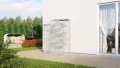 Anlehngewächshaus Ida 900 HKP 4 mm Alu Fläche 0,9 m² mit 1 Dachfenster Sockelmaß 0,65 x 1,30 m - Thumbnail 2