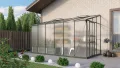 Gartenwelt Riegelsberger Anlehngewächshaus Ida - Ausführung: 7800 HKP 4 mm dunkelgrün, Fläche: ca. 7,8 m², mit 2 Dachfenster, Sockelmaß: 1,90 x 3,79 m - Thumbnail 1