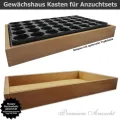 GREEN24 Gewächshaus Style-Box Beige GK5331H für Bewässerungswanne + Topfplatte - Birke Massivholz gewachst - Thumbnail 3