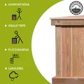 4betterdays.com Hochbeet aus Massivholz regionaler Gebirgslärche - inkl. Noppenfolie und Wühlmausgitter - Made in Austria - Hochbeet Holz ohne Frühbeetaufsatz 125x92x80cm - Thumbnail 8