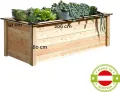 4betterdays.com Hochbeet aus Massivholz regionaler Gebirgslärche - inkl. Noppenfolie und Wühlmausgitter - Made in Austria - Hochbeet Holz ohne Frühbeetaufsatz 206x92x80cm - Thumbnail 5
