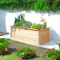 4betterdays.com Hochbeet aus Massivholz regionaler Gebirgslärche - inkl. Noppenfolie und Wühlmausgitter - Made in Austria - Hochbeet Holz ohne Frühbeetaufsatz 206x92x80cm - Thumbnail 6