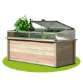 4betterdays.com Hochbeet aus Massivholz regionaler Gebirgslärche - inkl. Noppenfolie und Wühlmausgitter - Made in Austria - Hochbeet Holz ohne Frühbeetaufsatz 206x92x80cm - Thumbnail 7