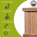 4betterdays.com Hochbeet aus Massivholz regionaler Gebirgslärche - inkl. Noppenfolie und Wühlmausgitter - Made in Austria - Hochbeet Holz ohne Frühbeetaufsatz 206x92x80cm - Thumbnail 9