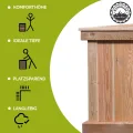 4betterdays.com Hochbeet aus Massivholz regionaler Gebirgslärche - inkl. Noppenfolie und Wühlmausgitter - Made in Austria - Hochbeet Holz inkl. Frühbeetaufsatz 125x92x80cm - Thumbnail 6