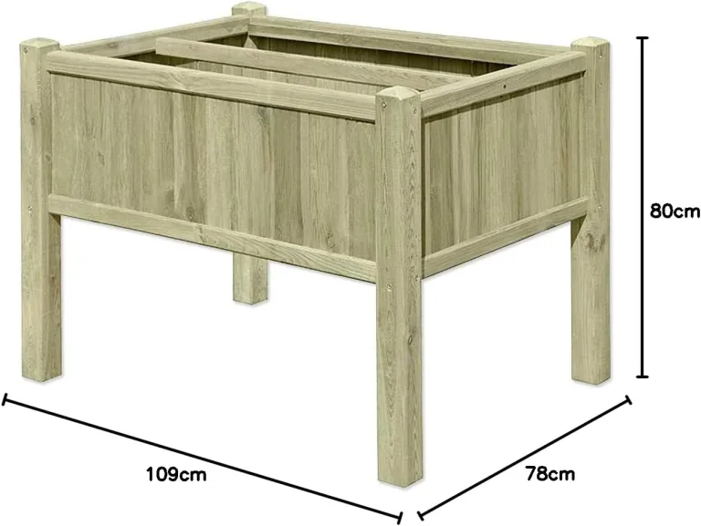 Gartenpirat Hochbeet mit 6x Pflanzkasteneinsatz • Holz • 0,85m² – Bild 4