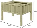 Gartenpirat Hochbeet mit 6x Pflanzkasteneinsatz • Holz • 0,85m² - Thumbnail 4