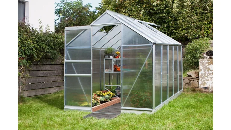 VITAVIA Gewächshaus Set »Apollo« silberfarben
