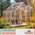 Deuba Alu-Gewächshaus Garten-Gewächshaus Treibhaus Pflanzenhaus • 3,7m² • ohne Fundament - Thumbnail 9