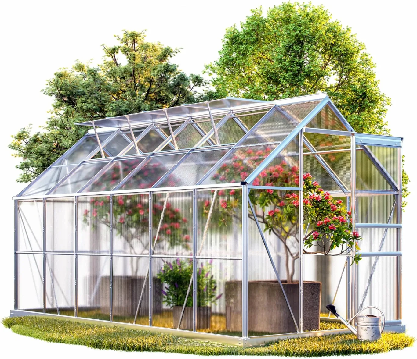 Deuba Gewächshaus Treibhaus Alu-Gewächshaus • 7,22m² • mit Fundament - Bild 1
