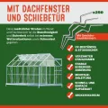 Deuba Gewächshaus Treibhaus Alu-Gewächshaus • 7,22m² • mit Fundament - Thumbnail 5