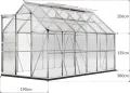 Deuba Gewächshaus Treibhaus Alu-Gewächshaus • 7,22m² • mit Fundament - Thumbnail 9