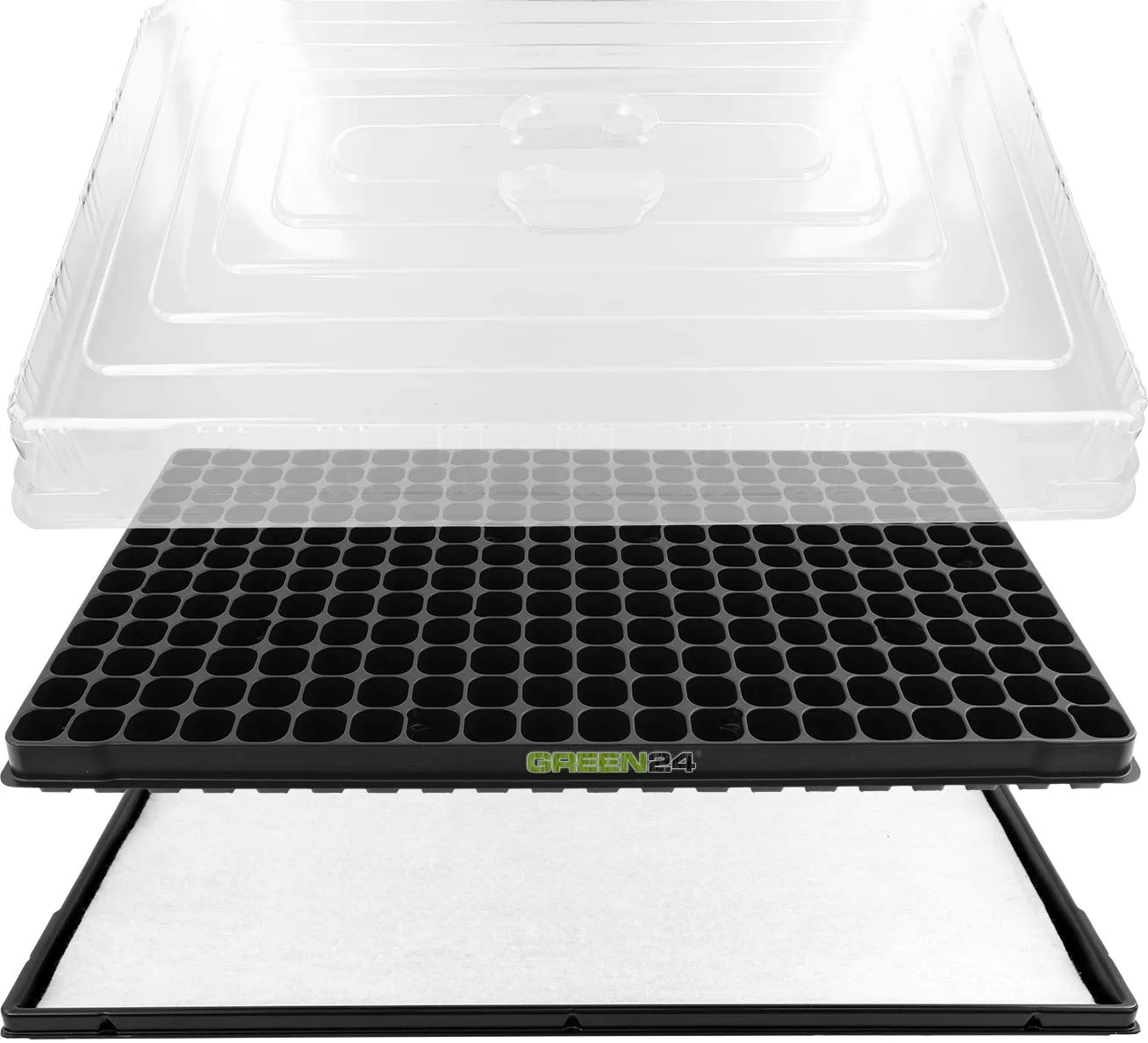 GREEN24 Hydroponik 240 XL Profi Anzuchthaus Zimmer-Gewächshaus mit automatischer Bewässerung Zimmer Gewächshaus - Treibhaus - Bild 1