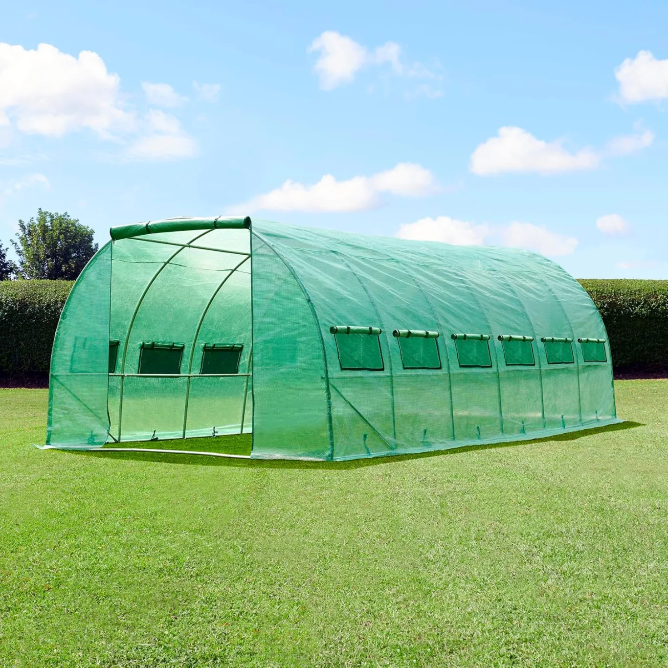 FeelGoodUK PT6 6 x 3 x 2 m Abdeckung für Folientunnel Garten Gewächshaus - Bild 1