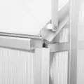 Zelsius Aluminium Gewächshaus mit Fundament 250 x 190 cm | 4 mm Hohlkammerplatten, UV-beständig, Winterfest | Treibhaus, Pflanzenhaus, Tomatenhaus, Frühbeet, Anbau Gewächshaus, Tomatengewächshaus - Thumbnail 5