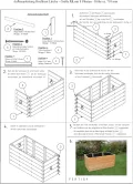 Gartenwelt Riegelsberger Elegantes Hochbeet Kräuterbeet Pflanzbeet Lärche Gemüsebeet 195x100cm Höhe 71 cm aus Lärchenholz 27mm glatt - Thumbnail 6