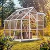 Deuba Alu-Gewächshaus Garten-Gewächshaus Treibhaus Pflanzenhaus • 3,7m² • mit Fundament - Thumbnail 3
