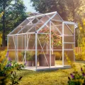 Deuba Alu-Gewächshaus Garten-Gewächshaus Treibhaus Pflanzenhaus • 3,7m² • mit Fundament - Thumbnail 9