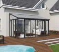 Palram Veranda San Remo Wintergarten, Grau, 295x425x310 cm - Thumbnail 2