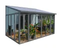 Palram Veranda San Remo Wintergarten, Grau, 295x425x310 cm - Thumbnail 4
