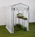 Foliengewächshaus Tomatenhaus Pflanzenhaus mit 2 Regalböden - Thumbnail 1