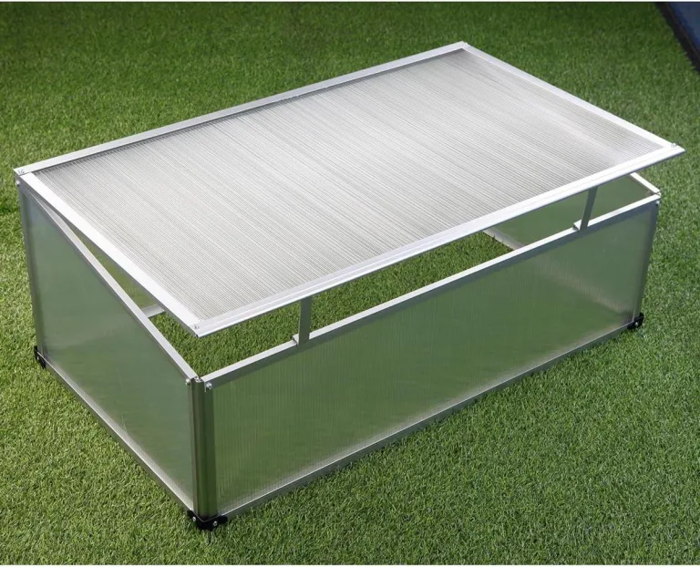 Frühbeet Alu 100x60x40cm Polycarbonat Gewächshaus Frühbeetkasten Treibhaus – Bild 1
