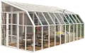RION Anlehngewächshaus • Sun Room 410 • Kunststoff weiß • 16,31m² - Thumbnail 2