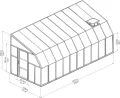RION Anlehngewächshaus • Sun Room 410 • Kunststoff weiß • 16,31m² - Thumbnail 6