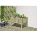Gartenwelt Riegelsberger Hochbeet Kräuterbeet aus Lärchenholz 125x85x101/110 cm - Thumbnail 2