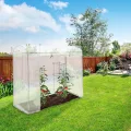 Relaxdays Tomatengewächshaus TAMARA XL, rundes Dach, groß, UV beständig Frühbeet, Tomatenzelt 170x200x82 cm, transparent - Thumbnail 2