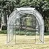 Outsunny Foliengewächshaus Tomatenhaus Pflanzenhaus aus PVC mit Runddach 7m² - Thumbnail 2