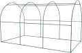Outsunny Foliengewächshaus Tomatenhaus Pflanzenhaus aus PVC mit Runddach 7m² - Thumbnail 8