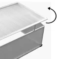 Profi - Frühbeet mit Alurahmen - 120X80X30/40CM - aus Polycarbonat - Gewächshaus aus Aluminium - Frühbeetkasten - Treibhaus - Thumbnail 4