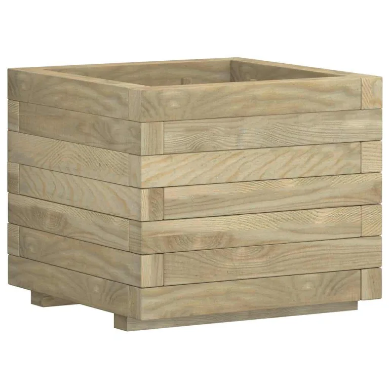 vidaXL Holz Hochbeet 50x50cm Pflanzkübel Blumenkasten Blumentopf Blumenkübel – Bild 7