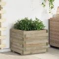 vidaXL Holz Hochbeet 50x50cm Pflanzkübel Blumenkasten Blumentopf Blumenkübel - Thumbnail 2
