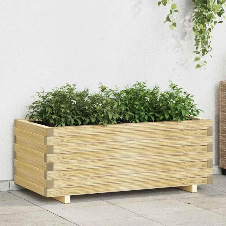 vidaXL Holz Garten Hochbeet Pflanzkasten Blumenkasten Blumenkübel Gemüsebeet – Bild 3