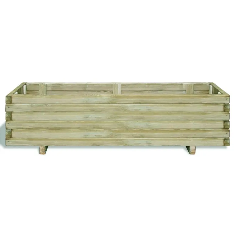 vidaXL Holz Hochbeet Pflanzkasten Blumenkasten Blumenkübel Pflanzkübel Garten – Bild 2