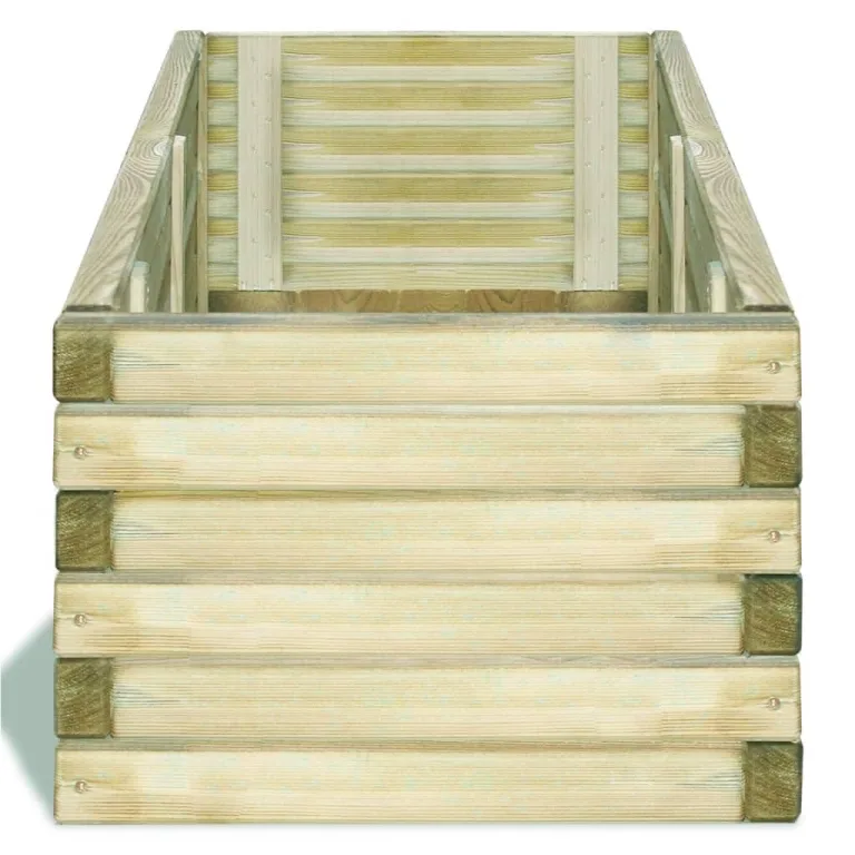 vidaXL Holz Hochbeet Pflanzkasten Blumenkasten Blumenkübel Pflanzkübel Garten – Bild 3