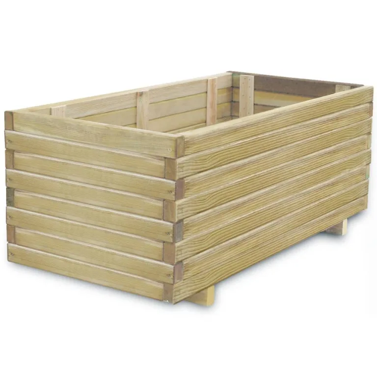 vidaXL Holz Hochbeet Pflanzkasten Blumenkasten Blumenkübel Pflanzkübel Garten – Bild 6